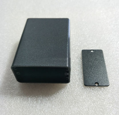 OEM Black Red Sandblasting Extruded Aluminum Case In Small Size