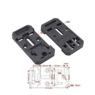 A-35-2 Convenient Din Rail Mounting Clips for Standard 35mm Din Rails Mount Adapter PCB Mount Bracket Clips Mount Holder