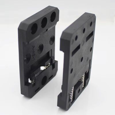 Din Rail Mount , Plastic PA66 Nylon Black 35mm Din Rail Clamp Din Rail Mounting Clip Din Rail Mounting Bracket 48mm Width A-48-1