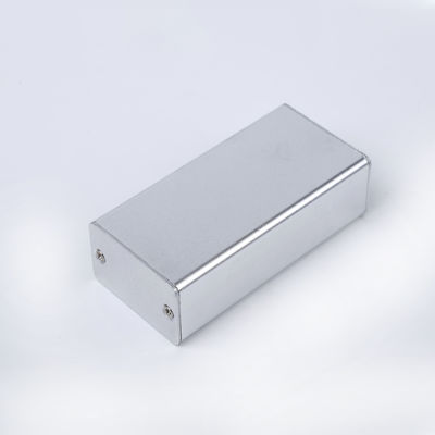 Small Lightweight Aluminum Case Width 40mm Height 25mm Length 80mm In Anodized Silver For DIY Project Box