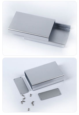 Corrosion Resistance Anodizing Black and Silver Extruded Aluminum Enclosure Housing For Industrial Control Panels