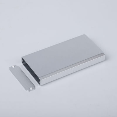 52*13*110mm Customizable Flat Aluminum Case In Silver Color For Electronics PCB Fitting