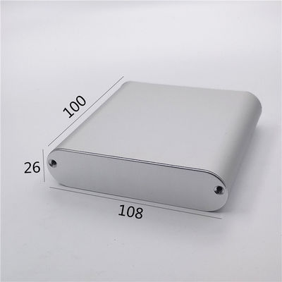 108*26*100mm Custom Matt Black Extruded Aluminum Metal Enclosure for Electronic Projects