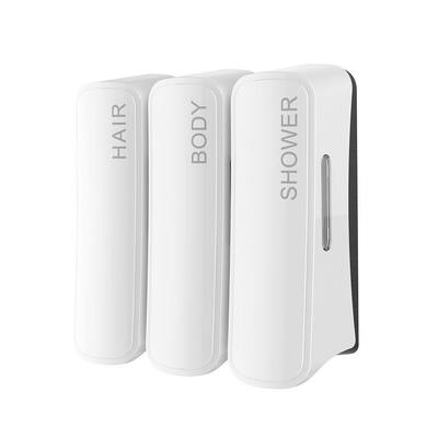 লোশন শ্যাম্পুর জন্য 300ml ডিসপোজেবল ব্যাগ টাইপ 3 হেড ওয়াল মাউন্ট করা সাবান ডিসপেনসার